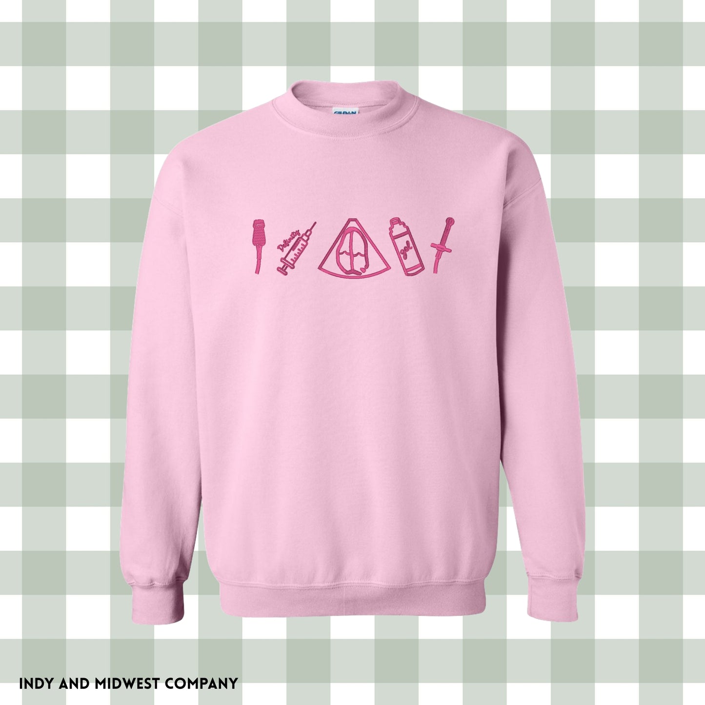 Echo Tech Embroidered icons crewneck